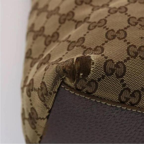 Gucci GG Web Charmy Tote Brown (GGXX065) - Picture 4 of 9